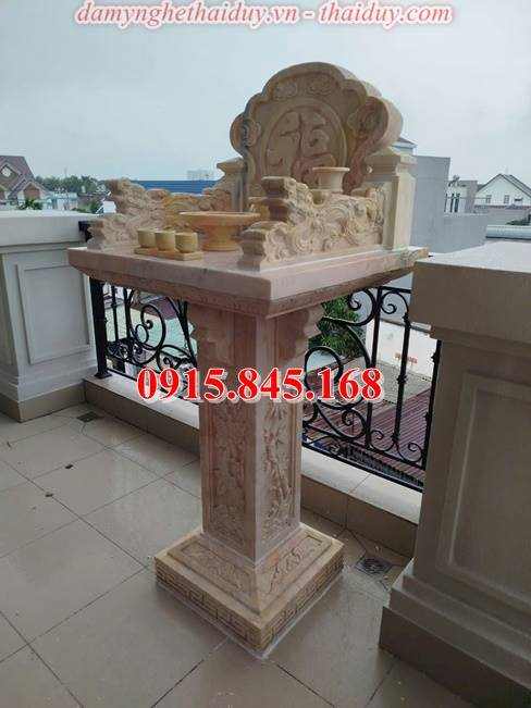 Mẫu cây hương thờ bằng đá xây làm2025