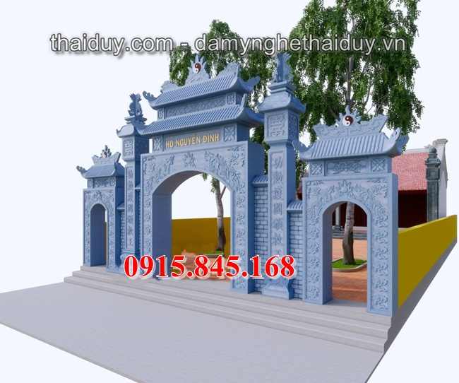 Mẫu cổng bằng đá đẹp 2025