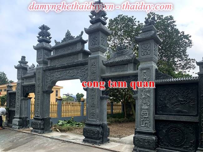 Mẫu cổng bằng đá đẹp 20251