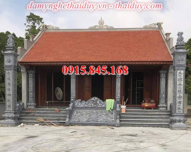Mẫu cột đá đồng trụ đẹp 20254