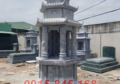 05 Mẫu mộ tháp đá để thờ tro cốt bán long an