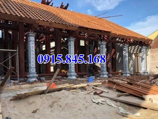 34Cột đá bán sơn la/đồng trụ hiên hè nhà thờ 10 watermarked Cot da Vuong cho Nha go co truyen