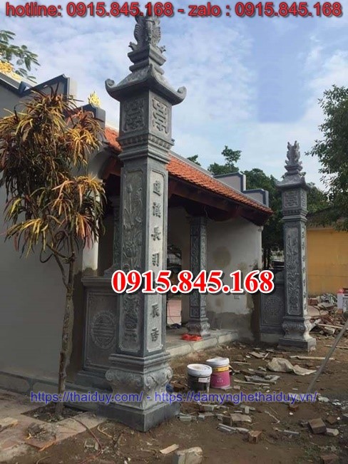 34Cột đá bán sơn la/đồng trụ hiên hè nhà thờ 7 watermarked cot da dong tru cho nha tho 3 gian