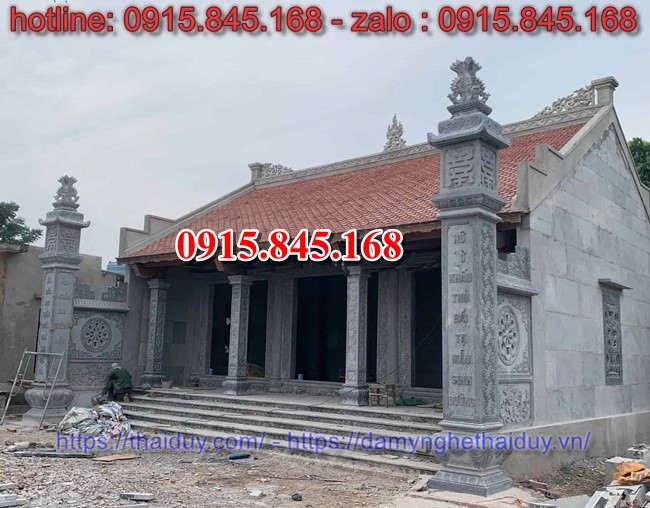 23Cột đá bán thái bình/đồng trụ hiên hè nhà thờ 7 watermarked nha tho da 12052023 11
