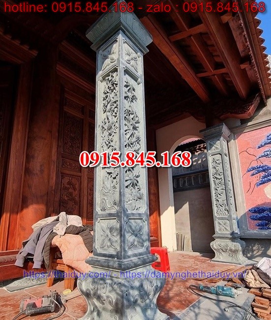 75Cột đá bán bà rịa vũng tàu/đồng trụ hiên hè nhà thờ 12 watermarked mau cot da lam cot hien nha tho