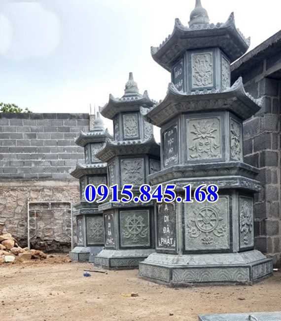 114Mộ vĩnh long đá lục giác hình tròn