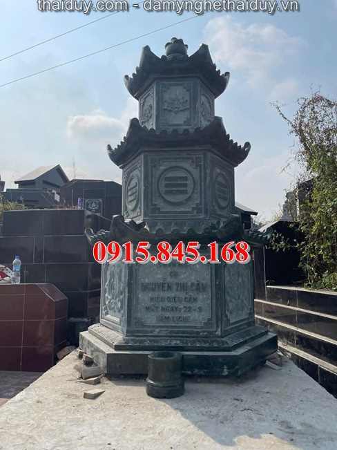 116Mộ lục giác đá xanh cà mau