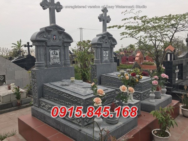 34Mộ công giáo sơn la đá tự nhiên 8 342Mo cong giao son la da tu nhien