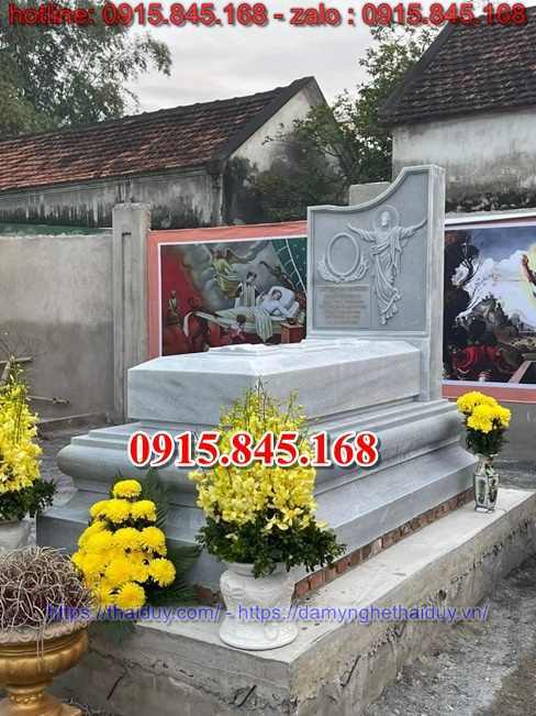 38Lăng mộ công giáo đá trắng nghệ an 8 38Lăng mộ công giáo đá trắng nghệ an