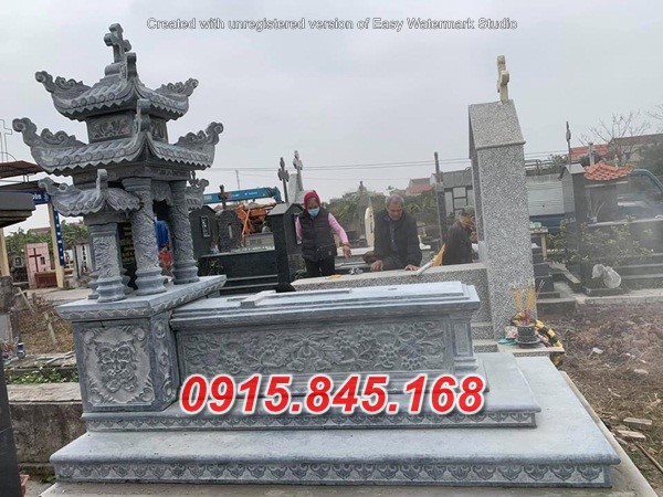 40Mộ công giáo đá xanh cao bằng 10 404Mo cong giao da xanh cao bang