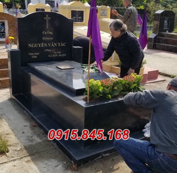 40Mộ công giáo đá xanh cao bằng 11 405Mo cong giao da xanh cao bang