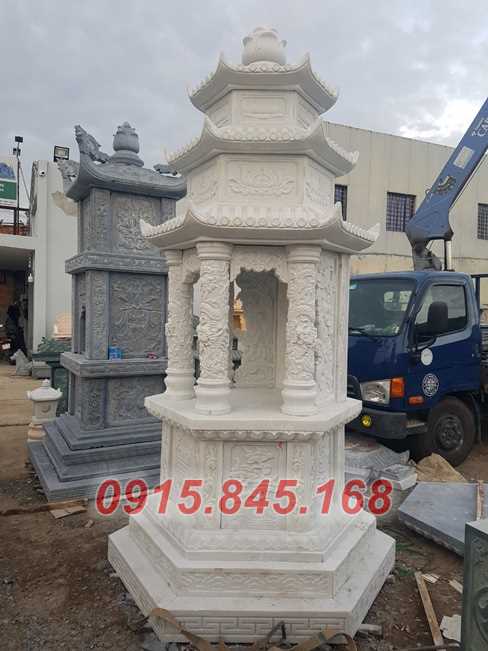 63Mộ tròn xây lục giác hà nội đá xanh