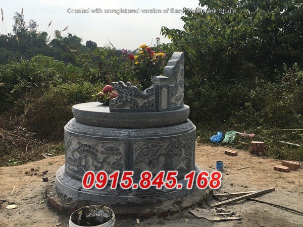 65Mộ tròn đá xanh lục giác lai châu 10 654Mộ tròn đá xanh lục giác lai châu