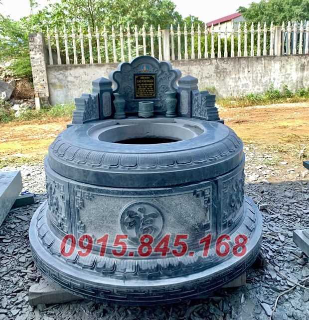 67Xây mộ tròn đá granite lục giác sơn la 7 671Xây mộ tròn đá granite lục giác sơn la