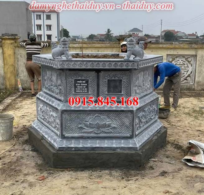 67Xây mộ tròn đá granite lục giác sơn la 10 674Xây mộ tròn đá granite lục giác sơn la