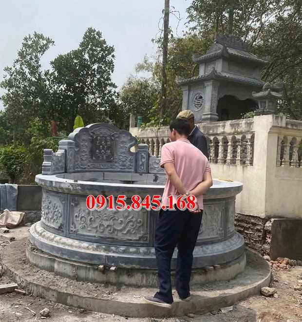 69Mộ tròn quảng ninh đá xanh lục giác 9 693Mộ tròn quảng ninh đá xanh lục giác