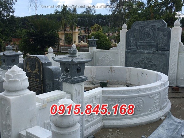 71Mộ tròn đá trắng nghệ an lục giác 11 715Mộ tròn đá trắng nghệ an lục giác