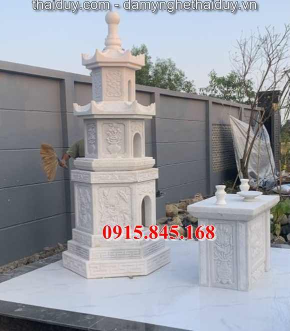 71Mộ tròn đá trắng nghệ an lục giác