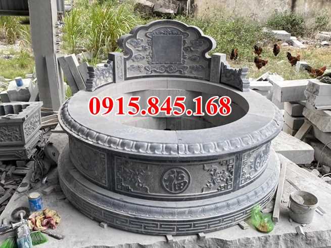 96Mộ đá khối tròn thái nguyên lục giác