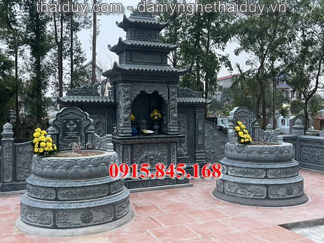 98Mộ tròn đá xanh bắc ninh lục giác 8 982Mộ tròn đá xanh bắc ninh lục giác bắc giang