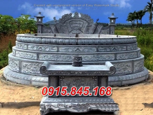 99Mộ lục giác hưng yên đá hình tròn