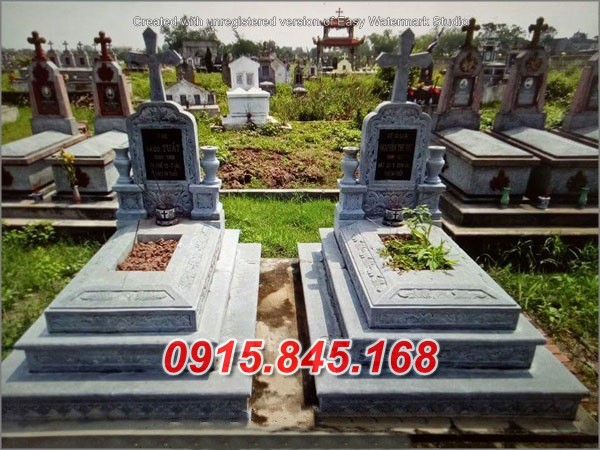 55Mộ công giáo đá hoa cương bình dương 7 watermarked Mo cong giao MX 19145312242