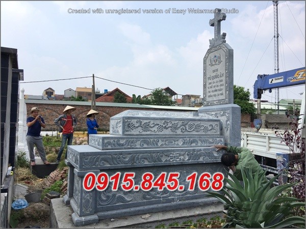 59Mộ công giáo đá cần thơ sóc trăng 6 watermarked Mo cong giao MX 25