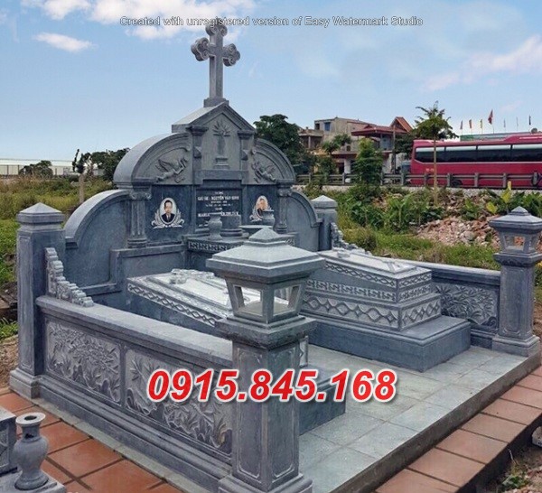 30Mộ công giáo đá granite hà nội 16 watermarked mdcghk