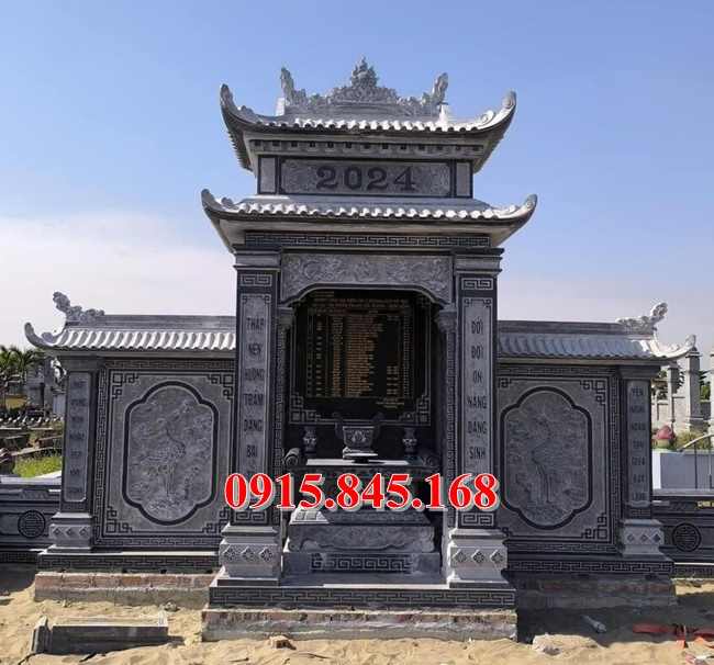102-Lăng mộ đơn giản vĩnh phúc xây đá xanh