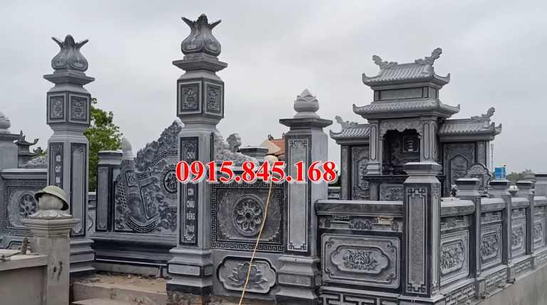 108Lăng mộ hải dương xây đá gạch đơn giản