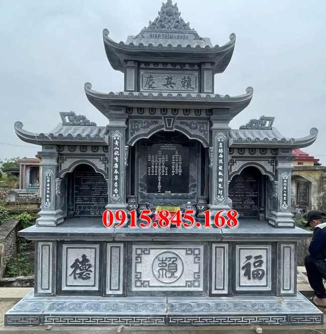 17Mẫu-Lăng mộ bắc kạn đá khối xanh