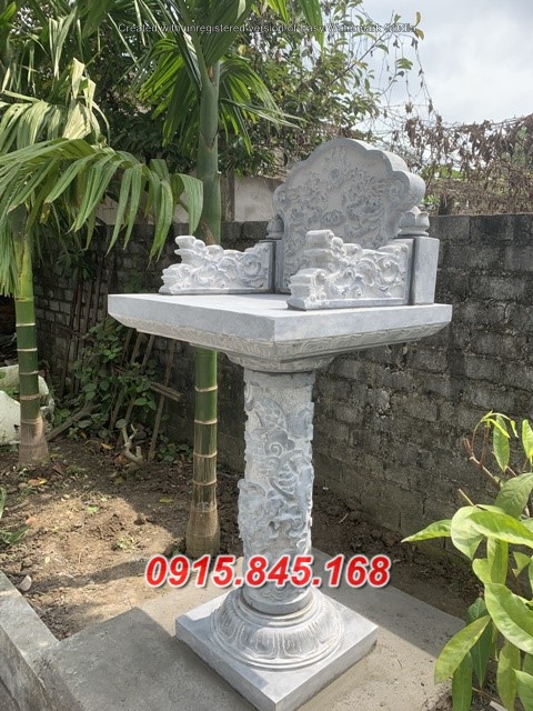 63Bàn đá xanh thờ thiên ngoài trời điện biên 10 635Bàn đá xanh thờ thiên ngoài trời điện biên