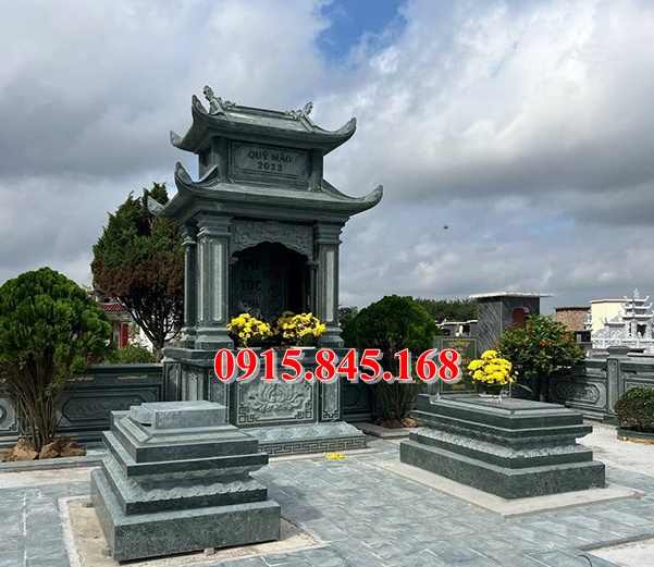 Lăng-110 mộ đá khối xây hưng yên đơn giản