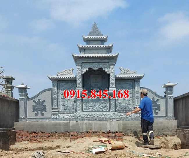Lăng82 mộ xây khánh hoà đá xanh khối