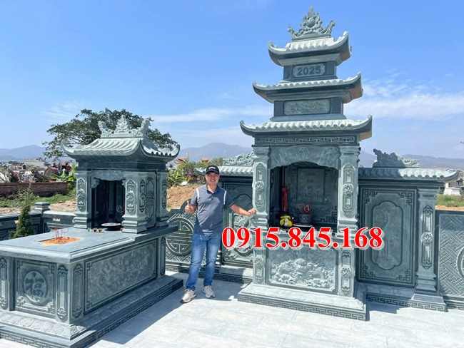 Lăng82 mộ xây khánh hoà đá xanh khối 7 Lăng821 mộ xây khánh hoà đá xanh khối