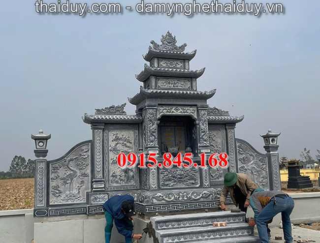 Mẫu76-Lăng mộ đá xanh gia lai xây đơn giản 7 Mẫu761-Lăng mộ đá xanh gia lai xây đơn giản
