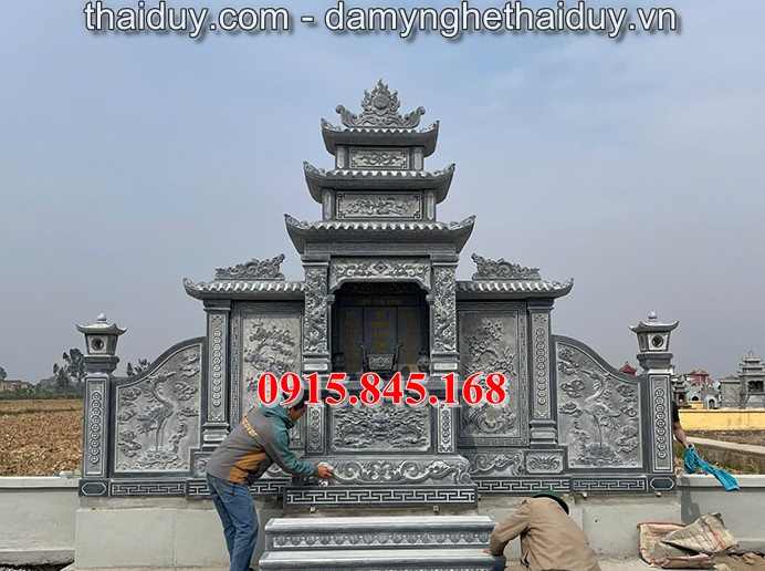 Mẫu76-Lăng mộ đá xanh gia lai xây đơn giản 8 Mẫu762-Lăng mộ đá xanh gia lai xây đơn giản