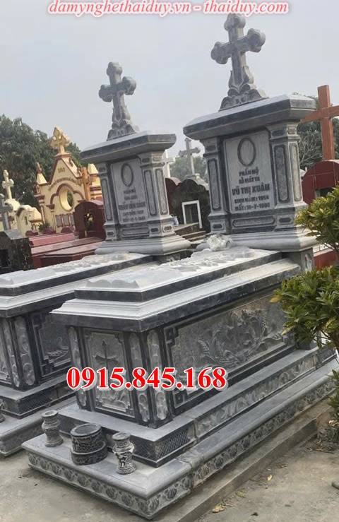 Mẫu76-Lăng mộ đá xanh gia lai xây đơn giản 9 Mẫu763-Lăng mộ đá xanh gia lai xây đơn giản