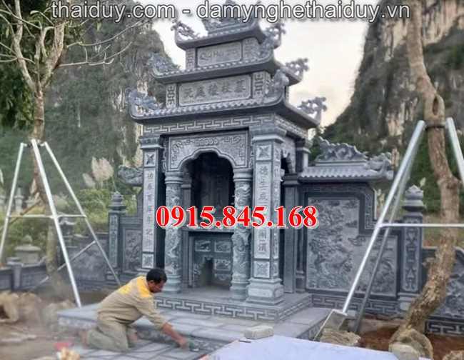 Mẫu76-Lăng mộ đá xanh gia lai xây đơn giản 10 Mẫu764-Lăng mộ đá xanh gia lai xây đơn giản