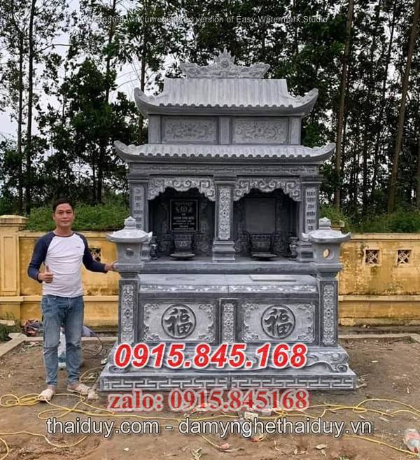 33+Mẫu mộ đôi đá xanh cao bằng 7 89542136