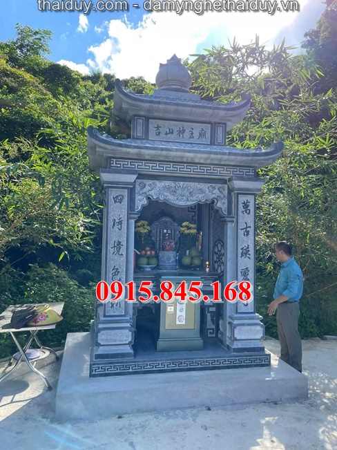33+Cây hương thờ thần linh xây gạch đá 16 mau lang mo da dep ban hau giang20252