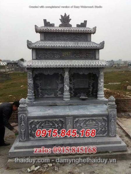 Mẫu+55 mộ đôi nam định xây đá khối 7 watermarked 028 mo doi gia dinh bang da kich thuoc phong thuy
