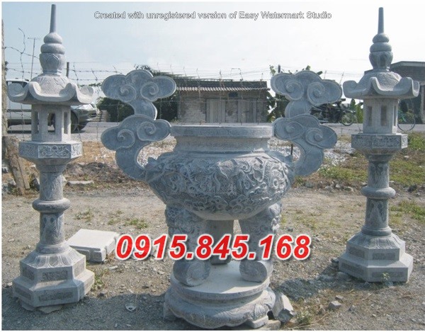 28Lư đỉnh hương đá tròn long an 9 watermarked 1406816129271