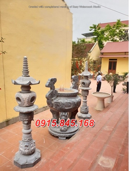 80-Mẫu lư đỉnh hương đá bắc giang 16 watermarked Den da dinh chua 35