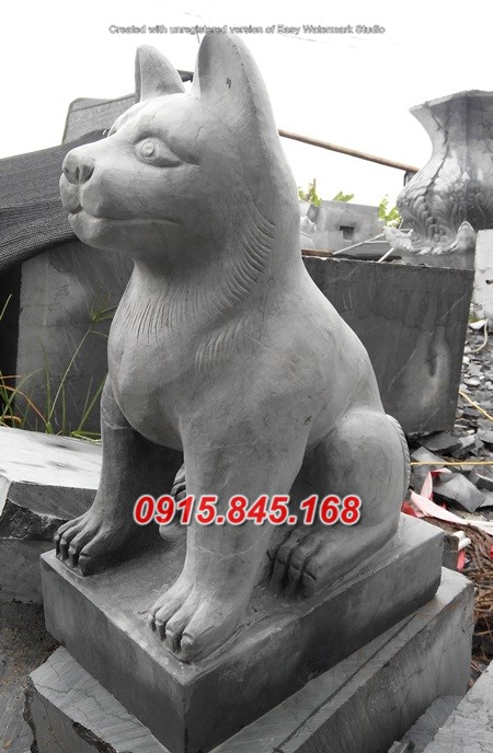 30-Tượng chó đá nguyên khối ninh thuận 7 watermarked IMG 20161015 151150