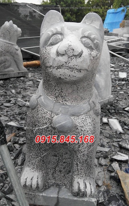02Mẫu tượng chó đá trước nhà canh cổng 12 watermarked IMG 20161015 151233