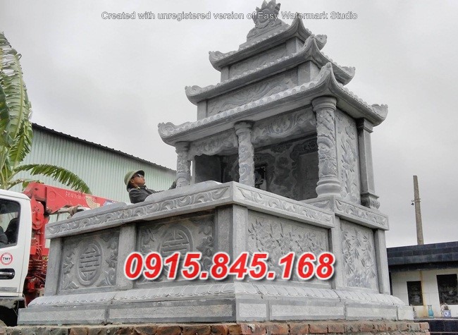 33+Mẫu mộ đôi đá xanh cao bằng 11 watermarked IMG 20161109 162002