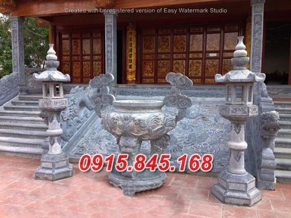 Mẫu-61 đỉnh lư hương đá điện biên 17 watermarked Lu huong da LH 171 1