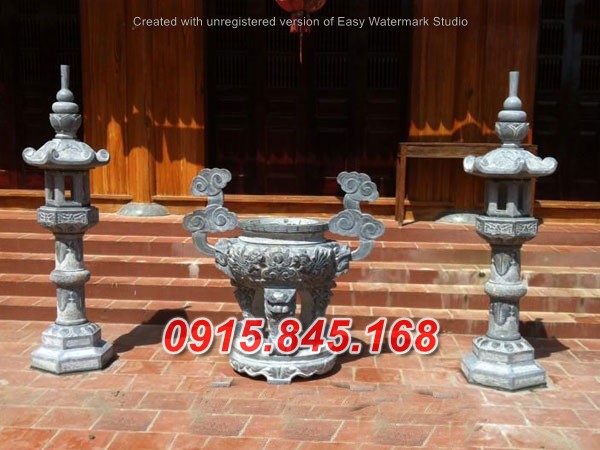 Mẫu-61 đỉnh lư hương đá điện biên 20 watermarked Lu huong da LM 15 11 1
