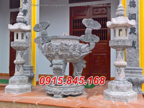 Mẫu-65 Đỉnh lư hương đá bán lào cai 20 watermarked Lu huong da LM 21 11 1
